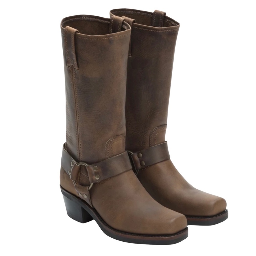 Frye Harness 12R Brown Leather Riding Boots Size 6.5